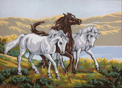 Art 10.555 άλογα σε λιβάδι