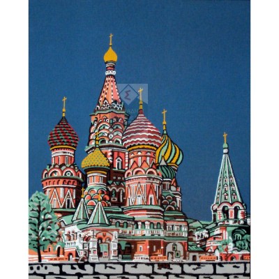 Κέντημα Πίνακας 50x60 14.857 ρώσσικη εκκλησία