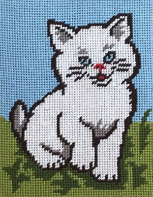 Art 43.322 γάτα άσπρη