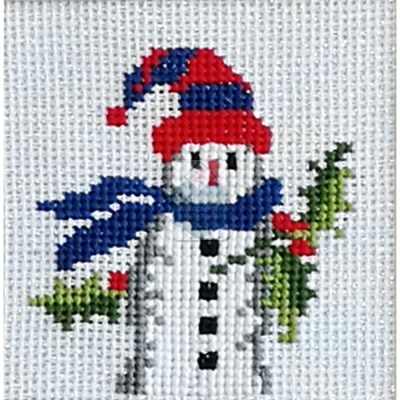 Κέντημα πίνακας 14x14 kit Κωδ. 44.300.01 χιονάνθρωπος